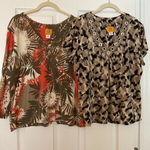 Ruby Road XL Tops.. Two for one price.  Excellent condition